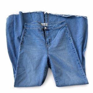 Free People Light Blue Flare Jeans